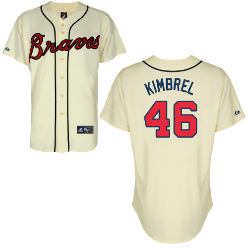 Craig Kimbrel #46 mlb Jersey-Atlanta Braves Women's Authentic Alternate 2 Cool Base Baseball Jersey